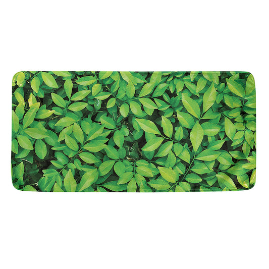 Green Leaf Print Towel