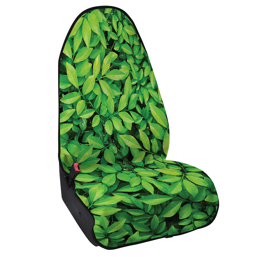 Green Leaf Print Waterproof Car Seat Cover