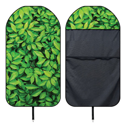 Green Leaf Print Waterproof Car Seat Cover