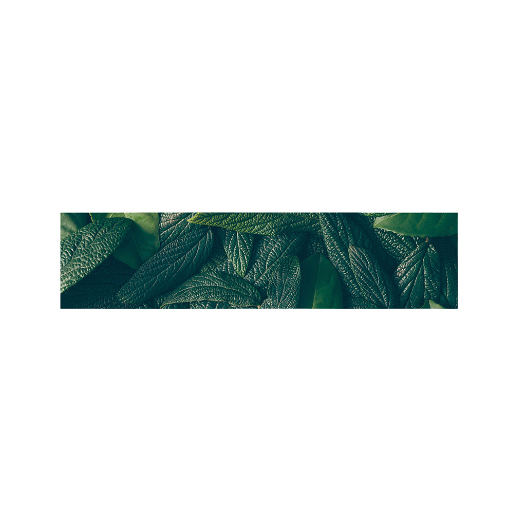 Green Leaves Print Bed Runner