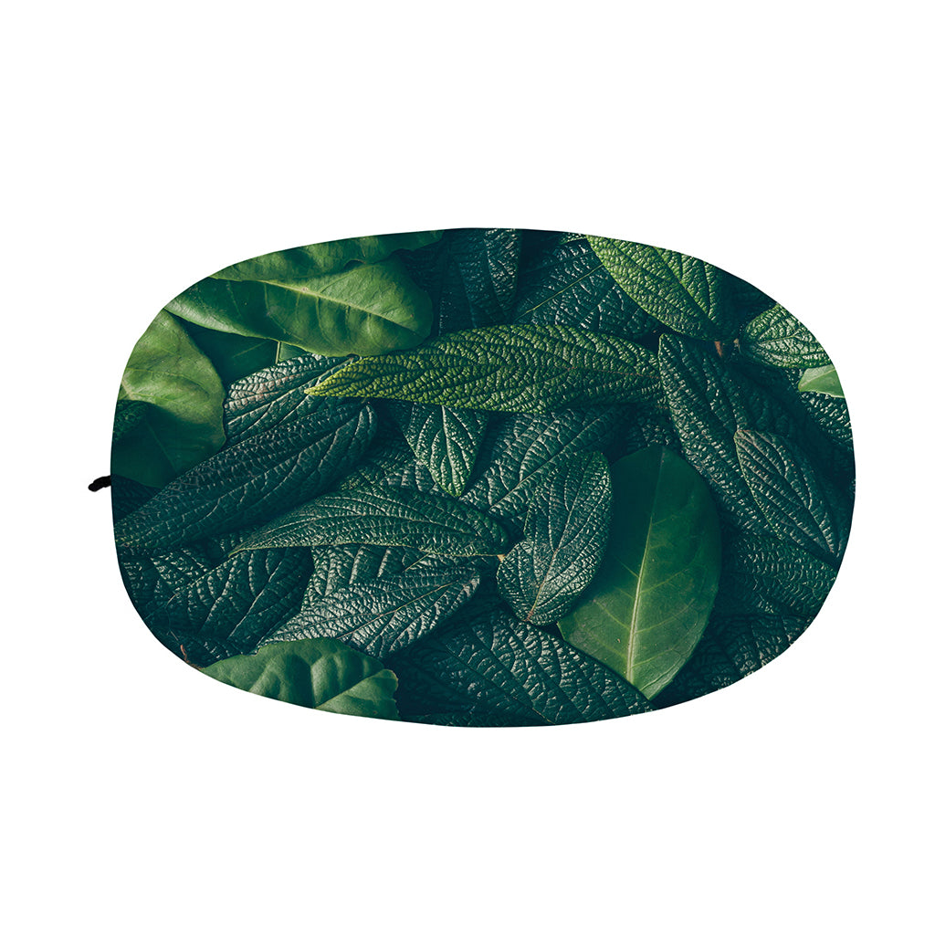 Green Leaves Print Car Side Mirror Covers