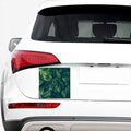 Green Leaves Print Car Sticker