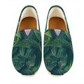 Green Leaves Print Casual Shoes