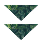 Green Leaves Print Dog Bandana