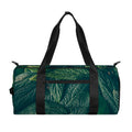 Green Leaves Print Gym Bag