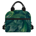 Green Leaves Print Insulated Lunch Bag