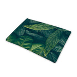 Green Leaves Print Pet Cooling Mat Cover