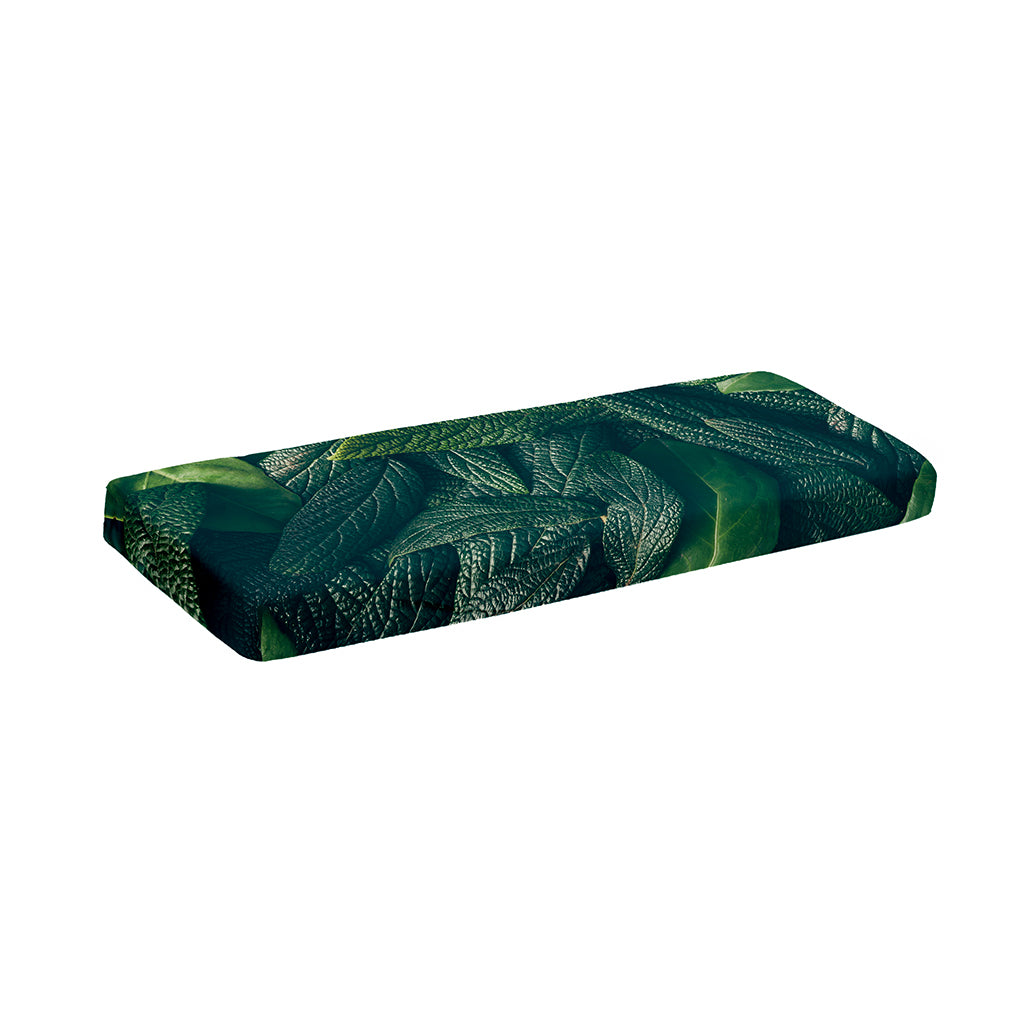 Green Leaves Print Piano Keyboard Cover