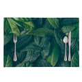 Green Leaves Print Placemat