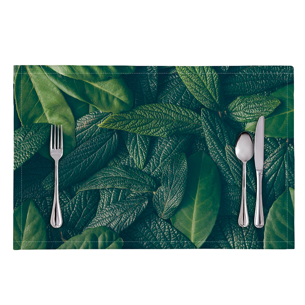 Green Leaves Print Placemat