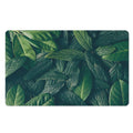 Green Leaves Print Polyester Doormat