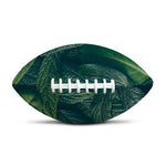 Green Leaves Print Rugby Ball