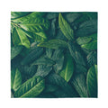 Green Leaves Print Silk Bandana