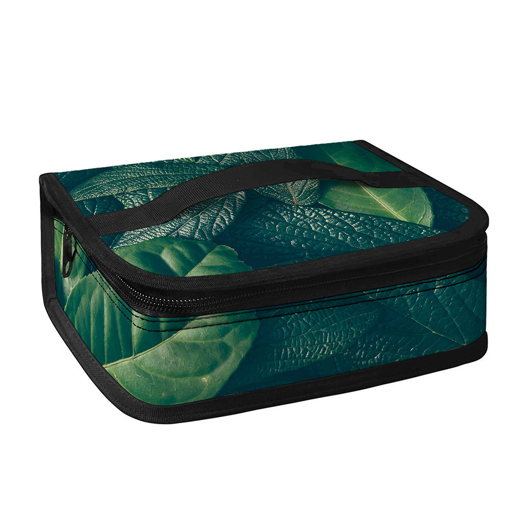 Green Leaves Print Small Lunch Bag