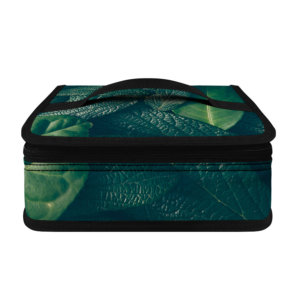 Green Leaves Print Small Lunch Bag