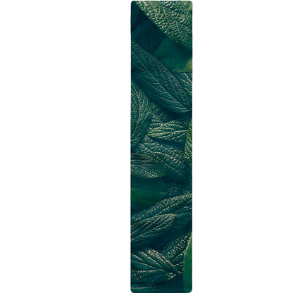 Green Leaves Print Table Runner
