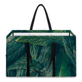 Green Leaves Print Utility Tote Bag