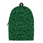 Green Leopard Print Backpack