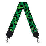 Green Leopard Print Bag Strap