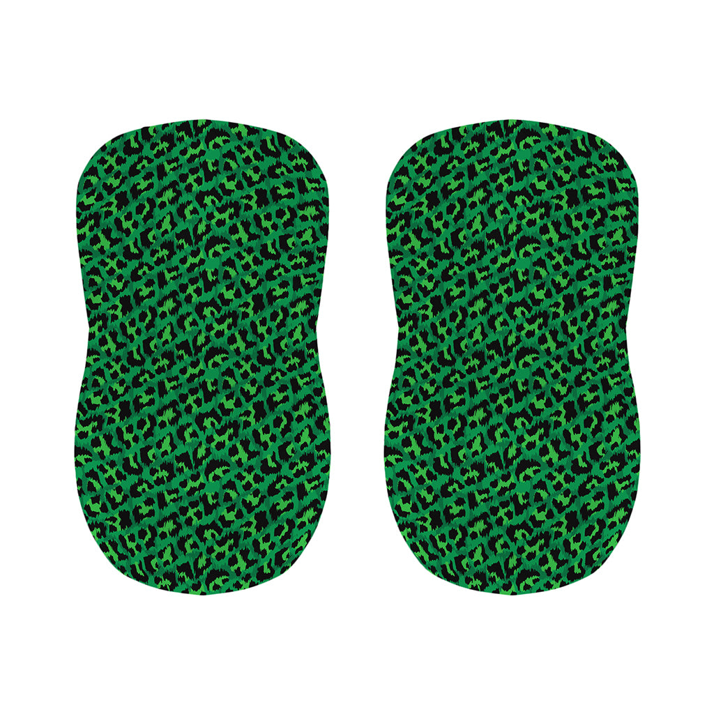 Green Leopard Print Bar Stool Covers