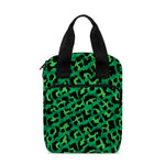 Green Leopard Print Bible Tote Bag