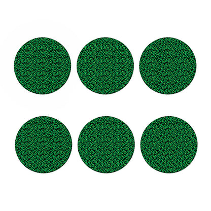 Green Leopard Print Coaster Set