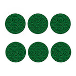 Green Leopard Print Coaster Set