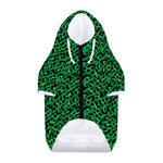 Green Leopard Print Dog Zip Up Hoodie