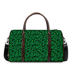 Green Leopard Print Duffle Bag
