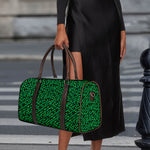 Green Leopard Print Duffle Bag