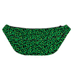 Green Leopard Print Fanny Pack