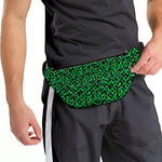 Green Leopard Print Fanny Pack