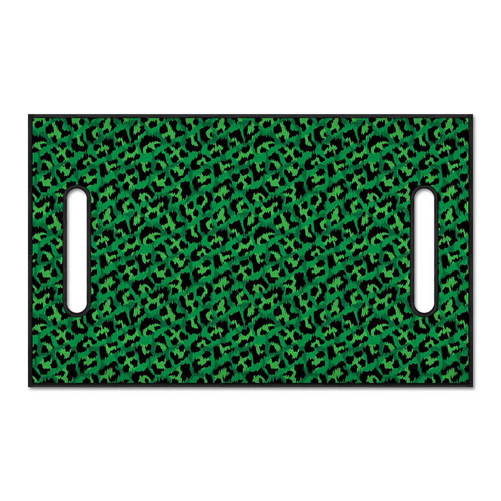 Green Leopard Print Golf Cart Seat Cover