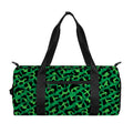 Green Leopard Print Gym Bag