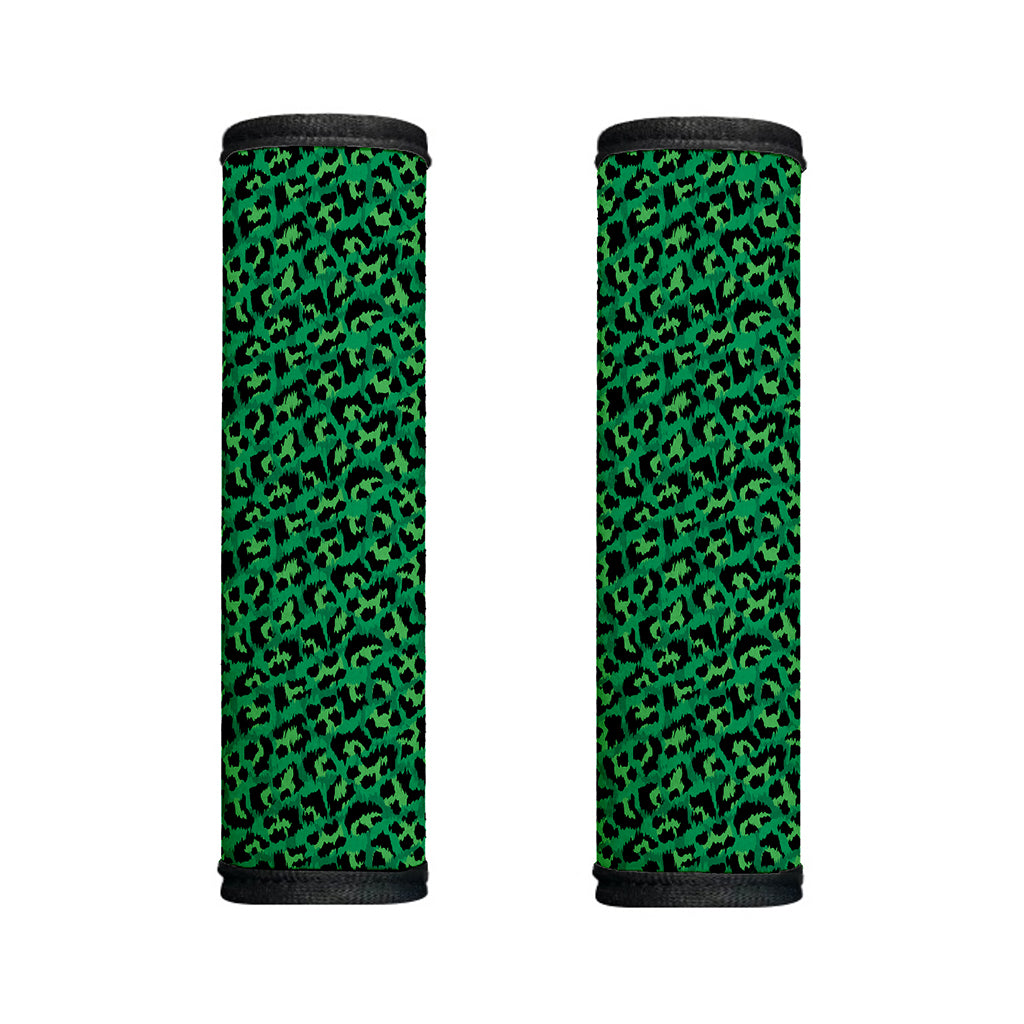 Green Leopard Print Handle Covers