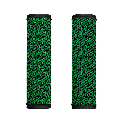 Green Leopard Print Handle Covers