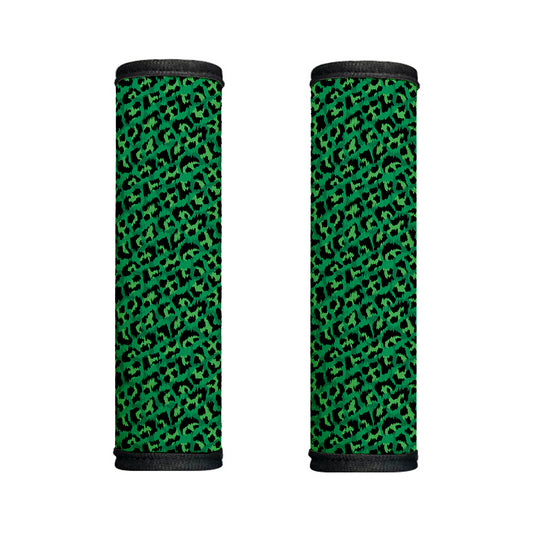 Green Leopard Print Handle Covers