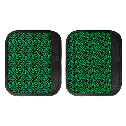Green Leopard Print Handle Covers