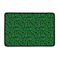 Green Leopard Print Kitchen Mat