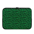 Green Leopard Print Laptop Sleeve