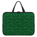 Green Leopard Print Laptop Sleeve With Handle