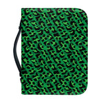 Green Leopard Print Leather Bible Cover