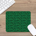 Green Leopard Print Mouse Pad