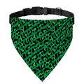 Green Leopard Print Over The Collar Dog Bandana