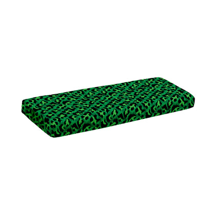 Green Leopard Print Piano Keyboard Cover