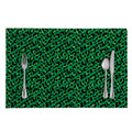 Green Leopard Print Placemat