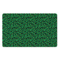 Green Leopard Print Polyester Doormat