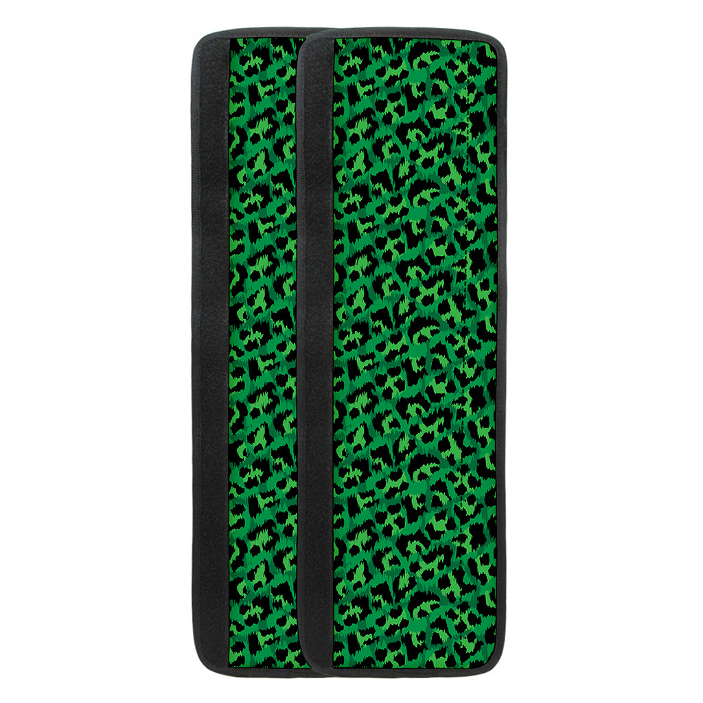 Green Leopard Print Refrigerator Handle Covers