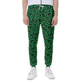 Green Leopard Print Joggers