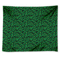 Green Leopard Print Tapestry